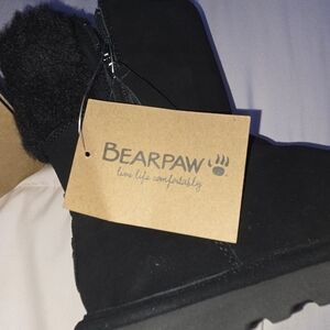 BearPaw Black Suede Boots